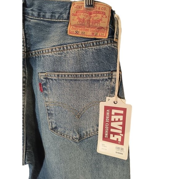 LVC Levis 1955 501XX jeans Selvedge denim Men's Size 28x34Rare New With Tags